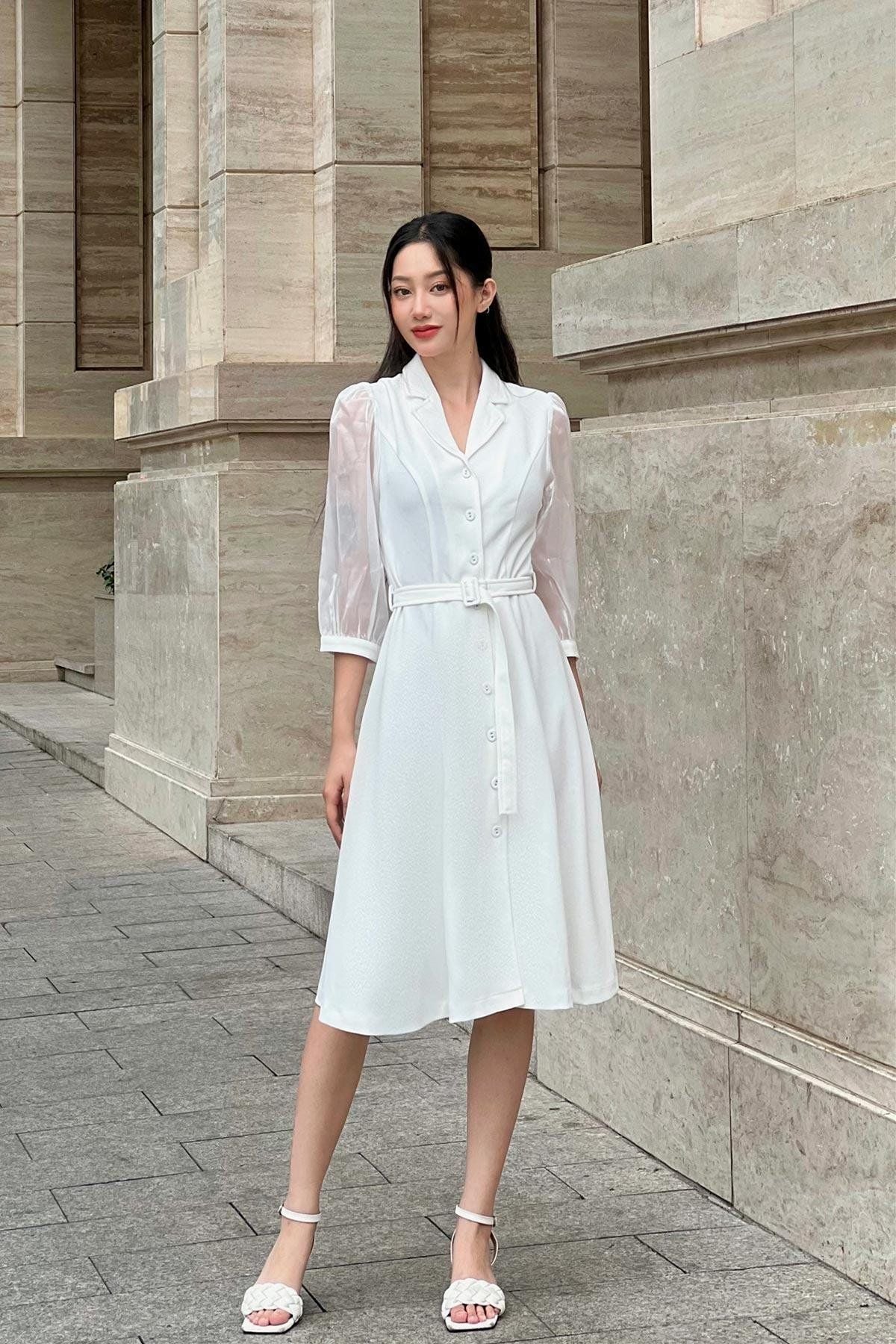 Đầm xòe cổ 2 ve - L63L23Q005