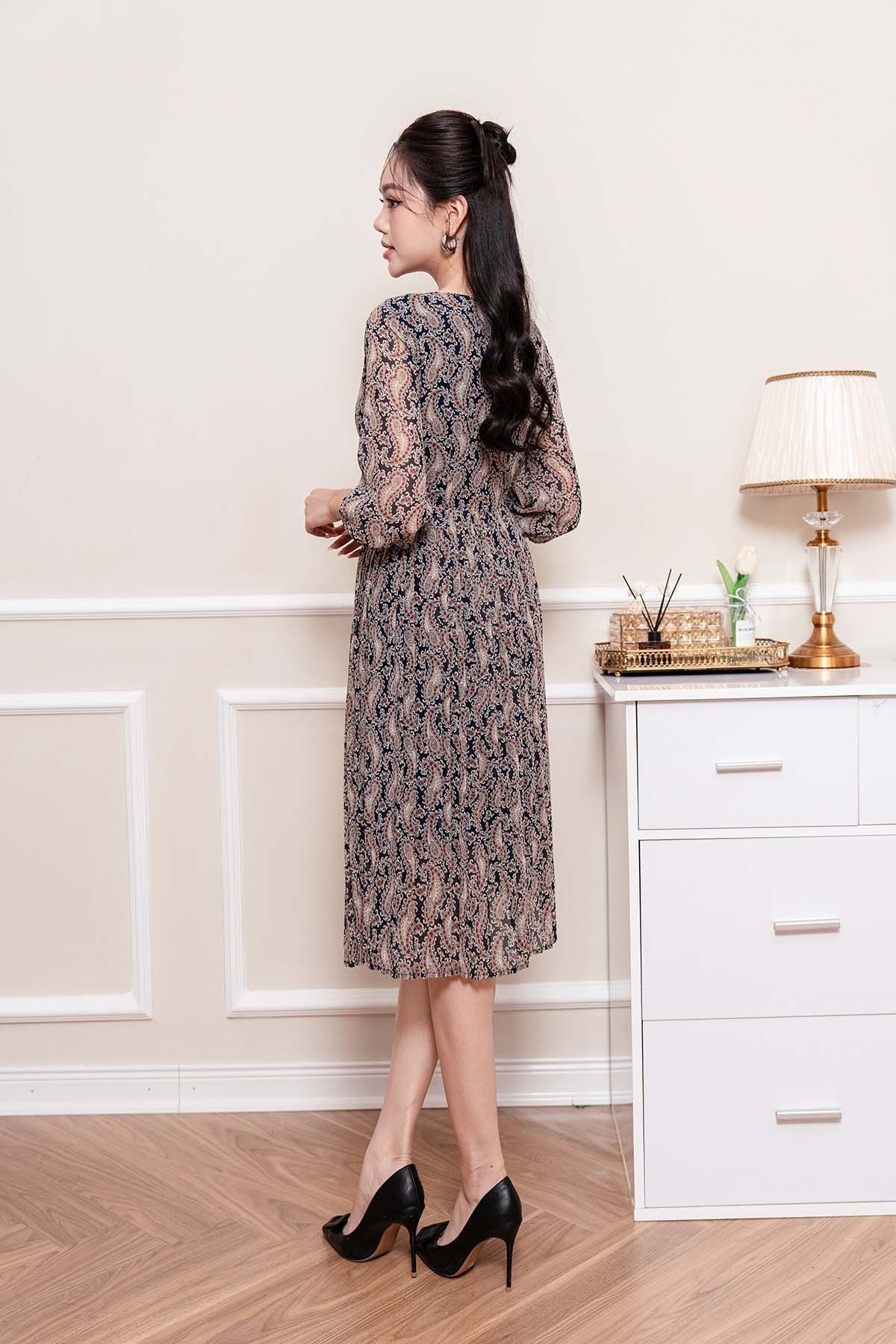 Đầm cổ tròn - L63L23Q014