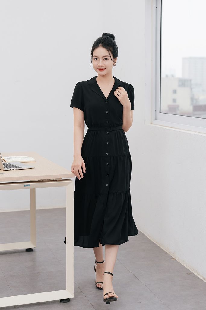 Đầm cổ 2 ve - L63L24H016