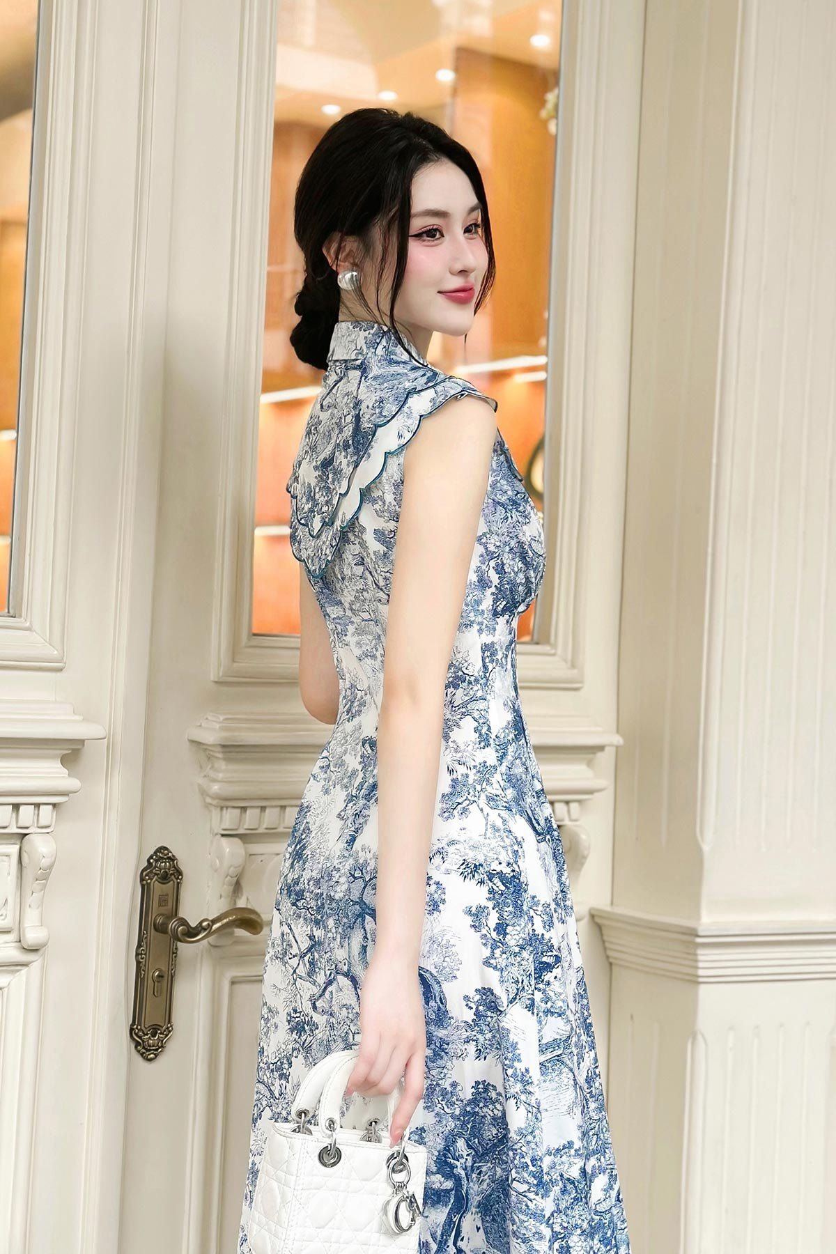 Đầm cổ đức phủ vai - L63L24H099