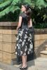 Đầm xòe peplum phủ vai - L63L24H106