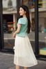 Đầm xòe peplum phủ vai - L63L24Q009