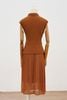 Đầm xòe peplum dập ly - L63L24Q050