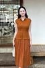 Đầm xòe peplum dập ly - L63L24Q050