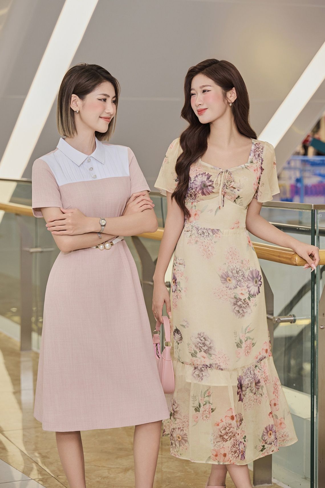 Đầm maxi nơ ngực - L63M24H032