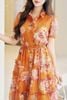 Đầm maxi nơ eo nhún bèo 3 tầng - L63M24H076
