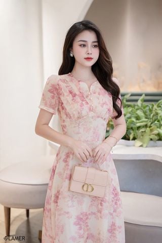 Đầm xòe tay cộc - L63M24H096 (Phiên bản nâng cấp)