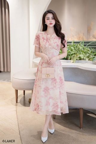 Đầm xòe tay cộc - L63M24H096 (Phiên bản nâng cấp)