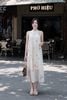 Đầm maxi cổ yếm buộc nơ - L63M25H029
