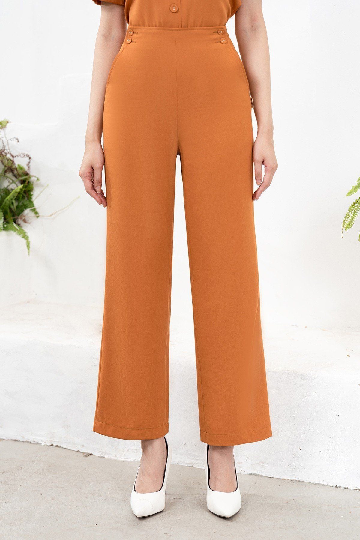 Quần cúc bọc - L64T23Q001