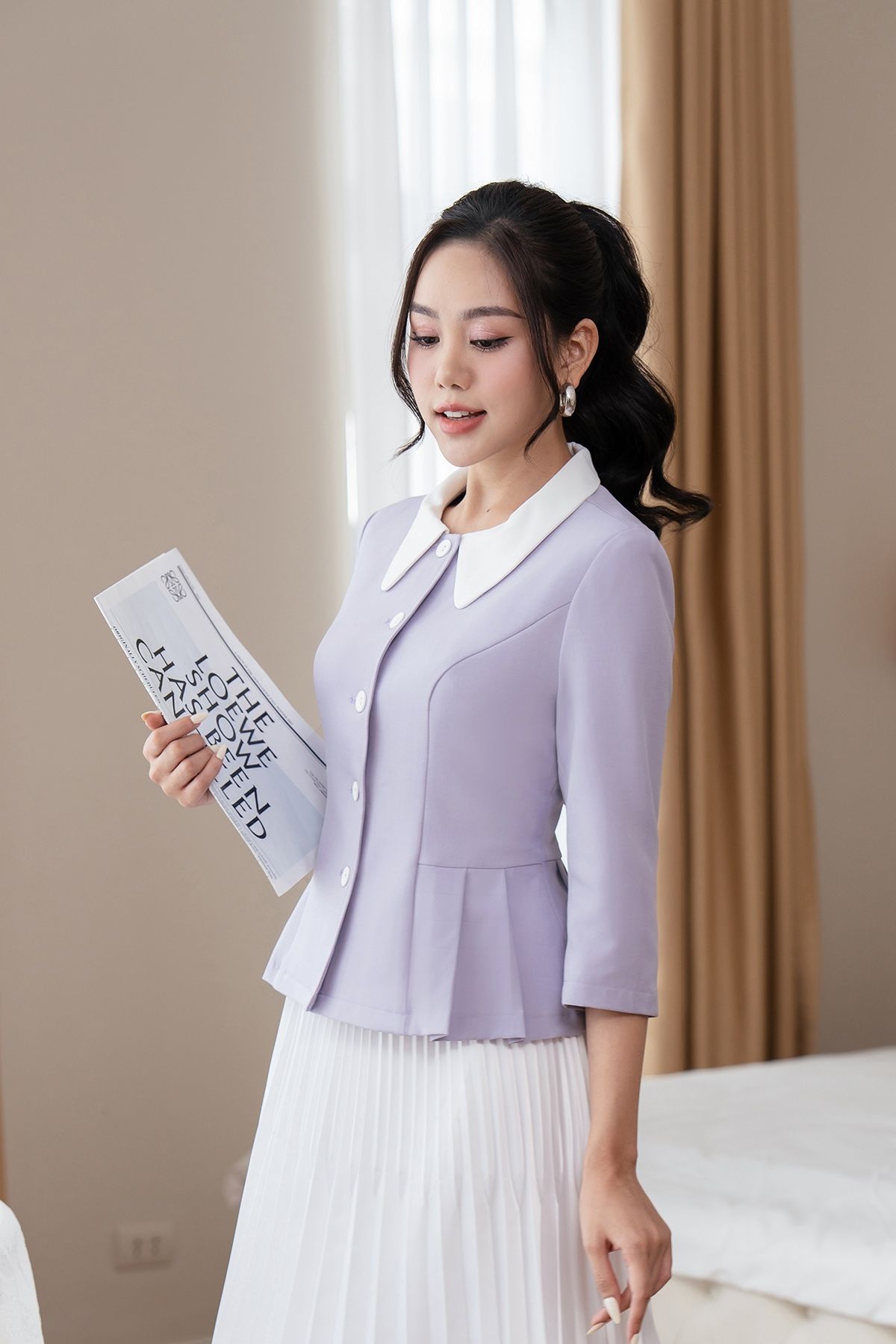 áo vest cổ phối - L65B23Q019