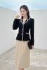 Áo vest cổ 2 ve đắp dây - L65B24T019
