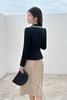 Áo vest cổ 2 ve đắp dây - L65B24T019