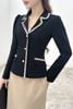 Áo vest cổ 2 ve đắp dây - L65B24T019