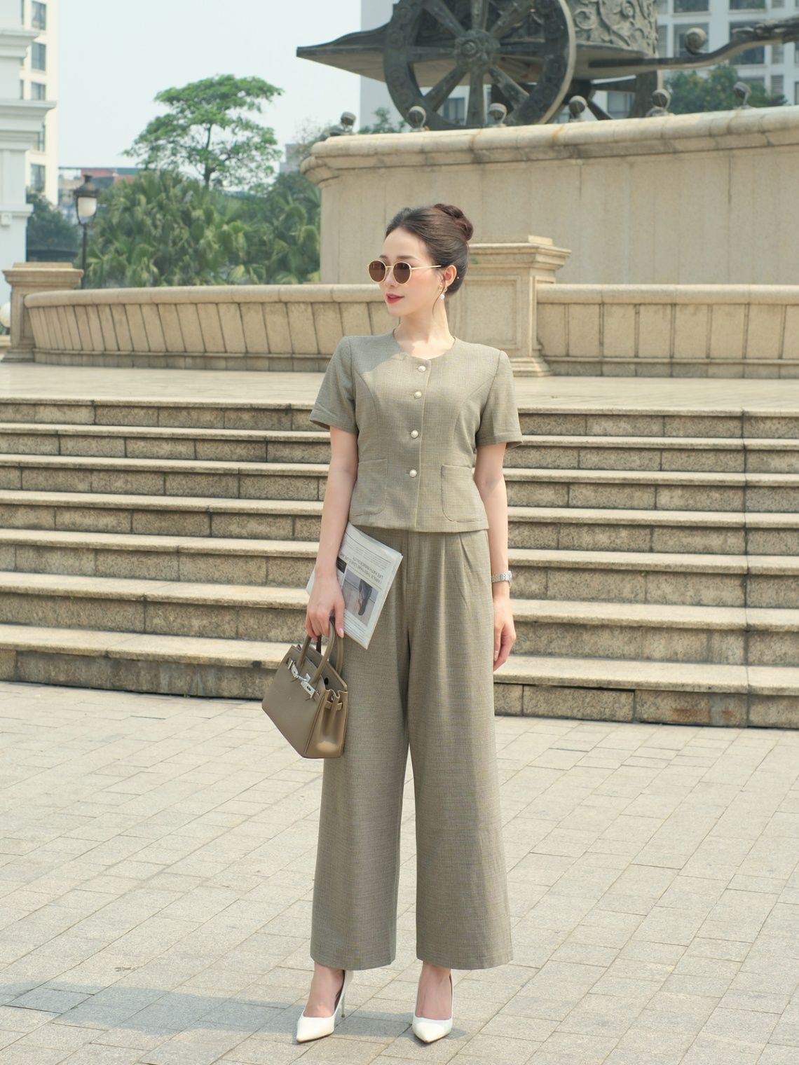 Áo vest hai lớp cộc tay - L65B25Q003