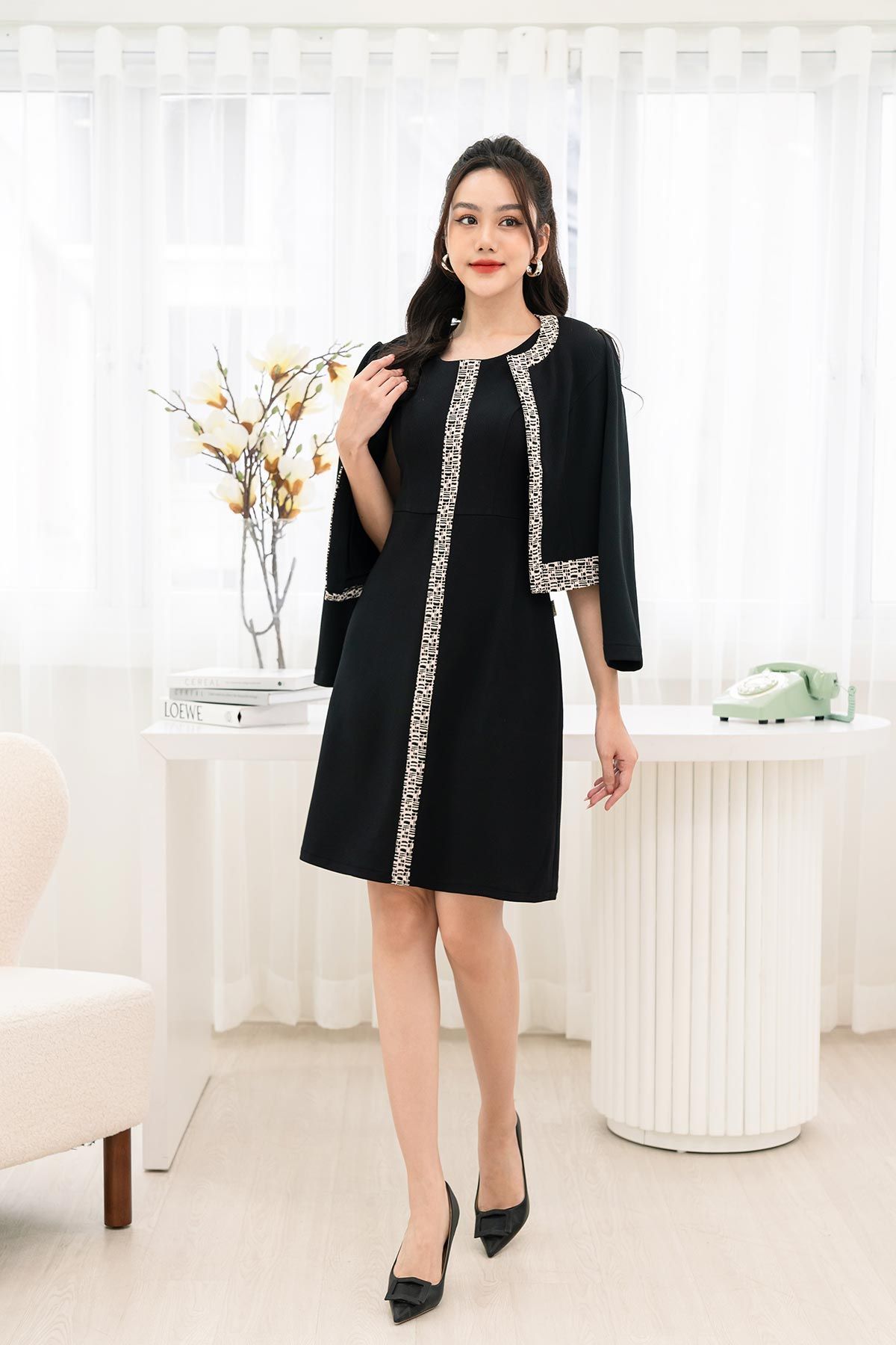 Áo Khoác Vest Lửng Mix Set - L65D22T007