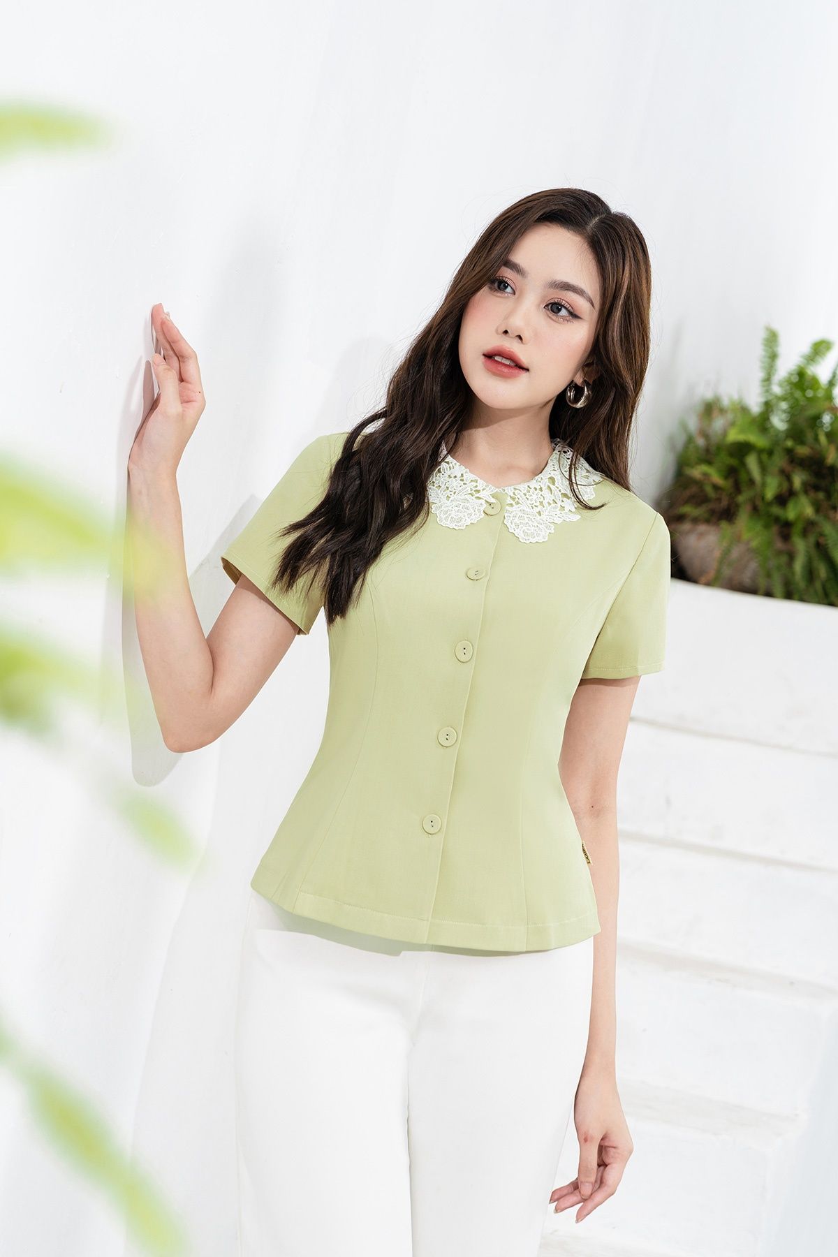 áo ký giả phối cổ - L65D23Q004