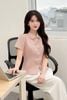 áo cổ sen nẹp răng cưa - L65D23Q006