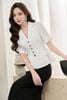 Áo đờ mi cổ 2 ve peplum - L65D25Q008
