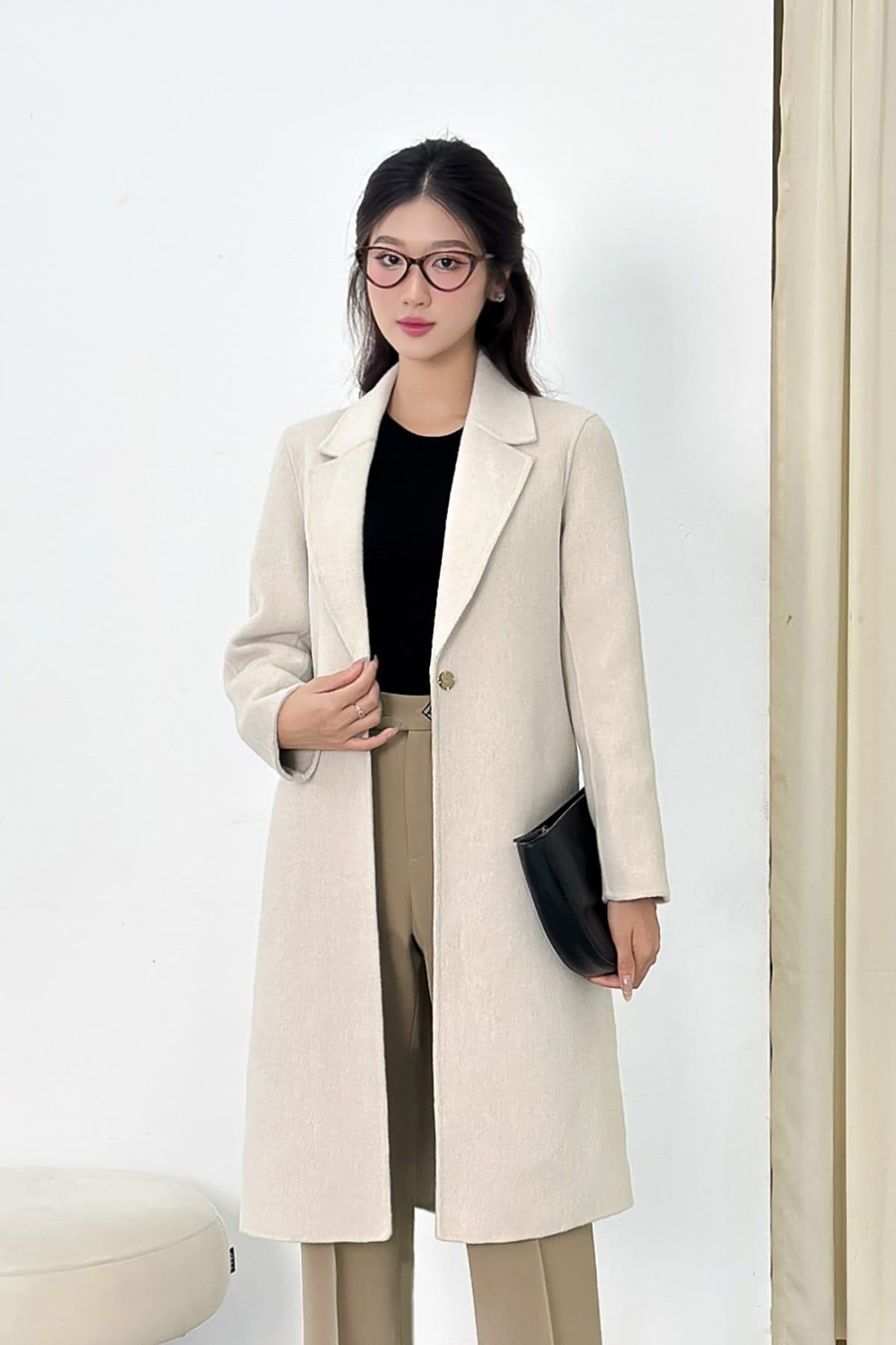 Áo dạ khâu tay - L65W24T016