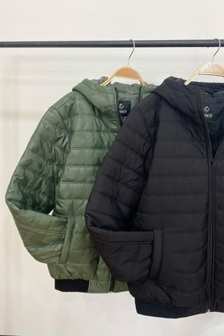 áo phao bomber cổ mũ - L75P22T067