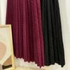 Chân váy dập ly nhung ô đai rời - N62L22Q005