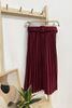 Chân váy dập ly nhung ô đai rời - N62L22Q005