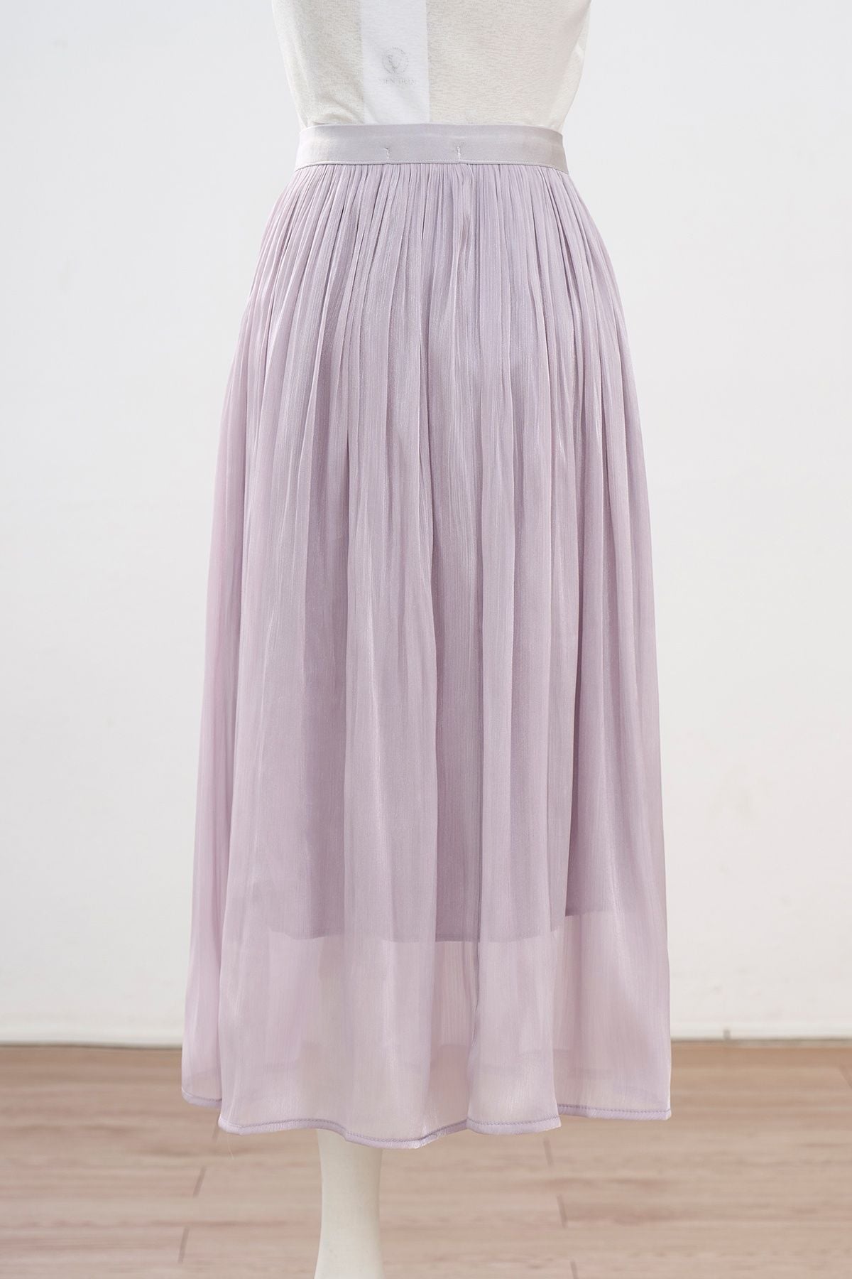 Chân váy tơ nhân tạo 2 lớp - N62L24Q008