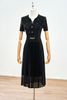 Đầm xòe dập ly peplum răng cưa đai eo - N63L25Q016