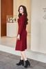 Đầm len dài tay dáng dài cổ cut out - N63R24T019
