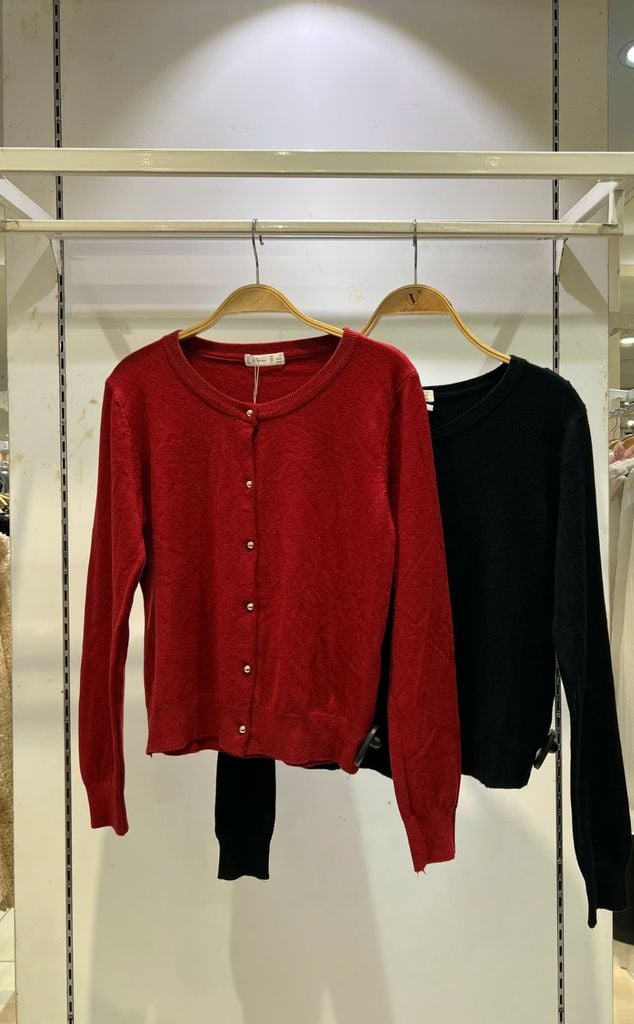 áo cardigan cổ tròn dài tay cúc đồng - N65C24T015