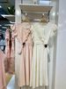 Đầm maxi vai nhún kèm túi đeo chéo - N66C25H002