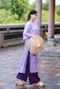Áo dài cách tân gấm - O61A24Q023 ( Không kèm quần )