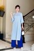 Áo dài cách tân suông - O61A24Q024 ( Không kèm quần )