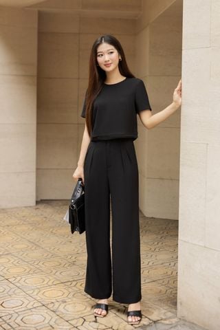 Áo cổ tròn túi ốp - O61B24H012