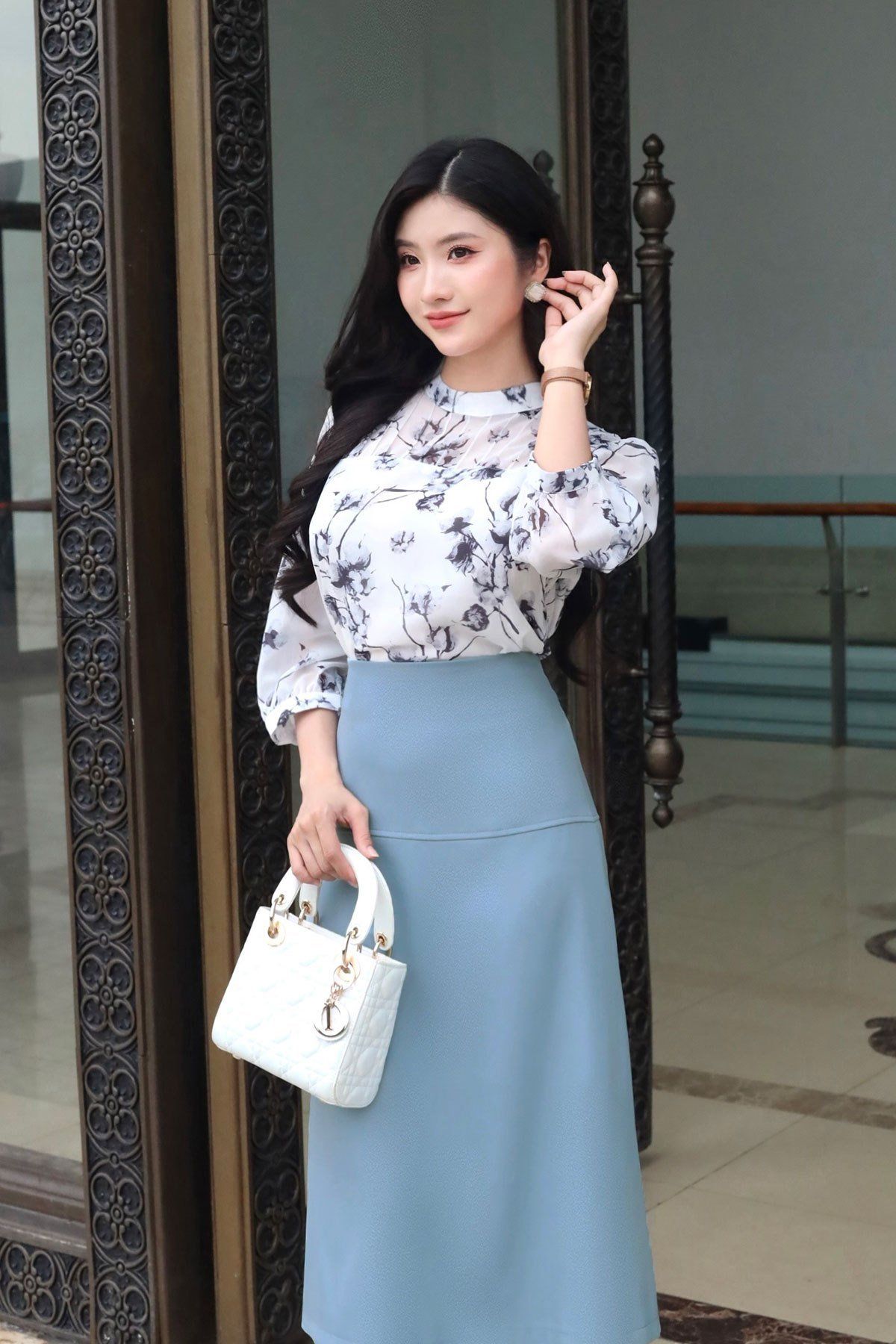áo cổ tàu tròn - O61B24Q003