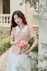 Áo peplum cổ phối đính hoa - O61B24Q016