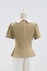 Áo peplum cổ phối đính hoa - O61B24Q016