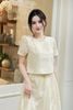 Áo cổ tròn đính đá - O61B24Q017