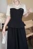 Áo peplum phối cầu ngực - O61B25Q003