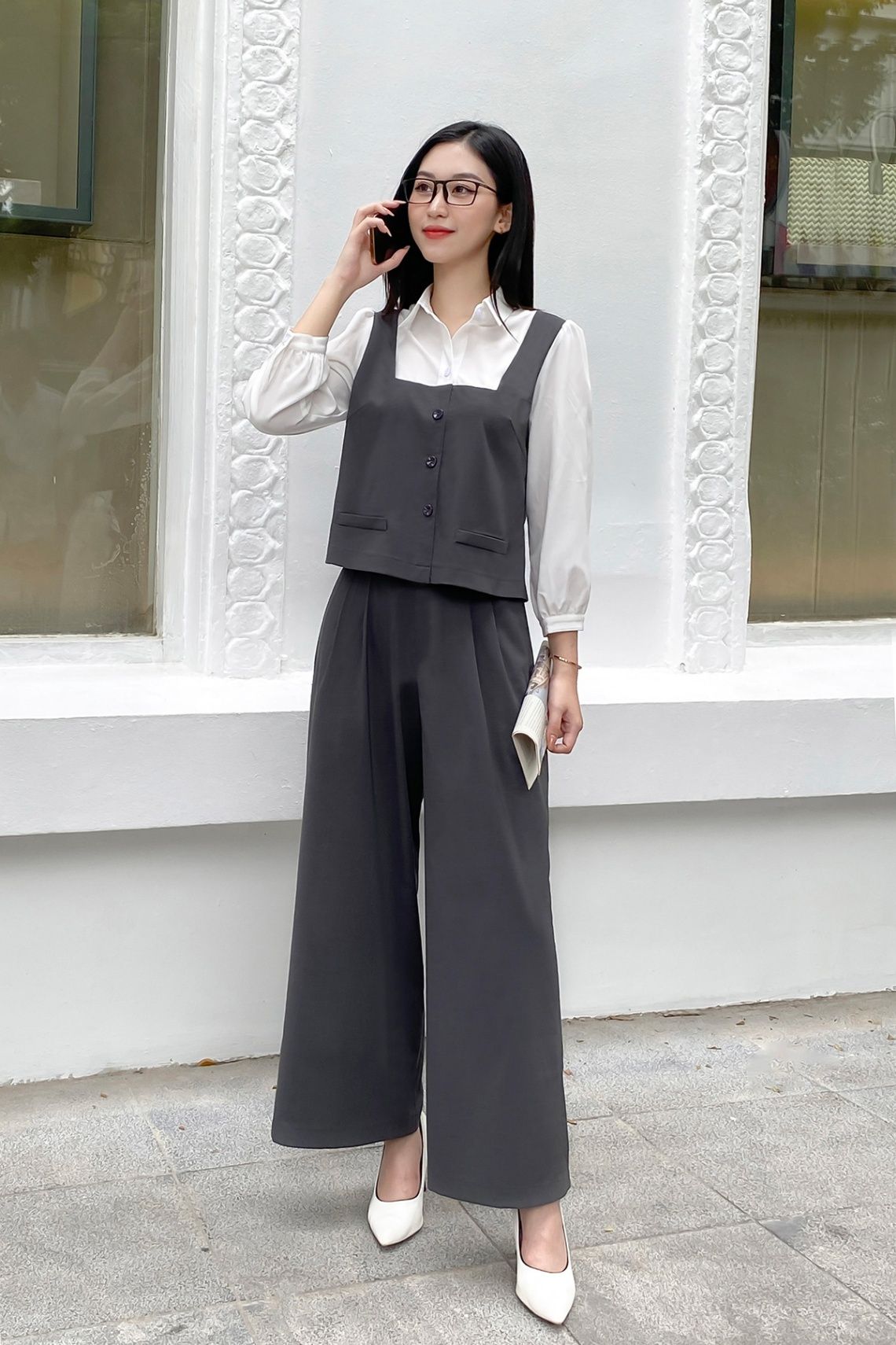 áo phối cổ đức - O61H24Q002