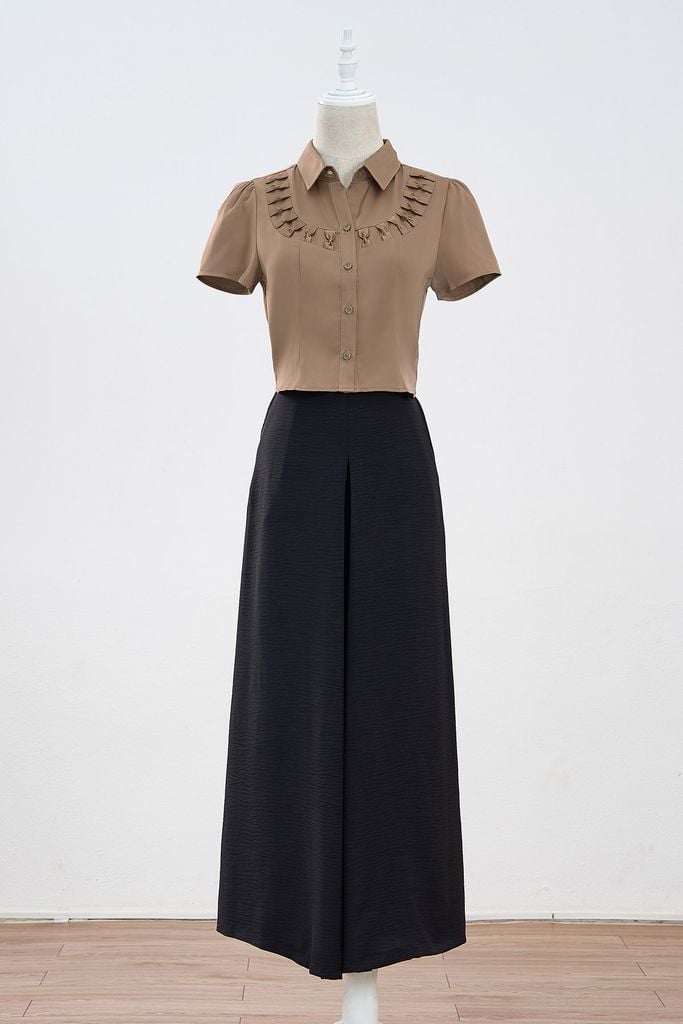 Áo croptop kẹp nơ cầu ngực - O61R24H018
