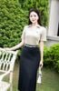 Chân váy dáng dài 2 cơi giả - O62M25Q002