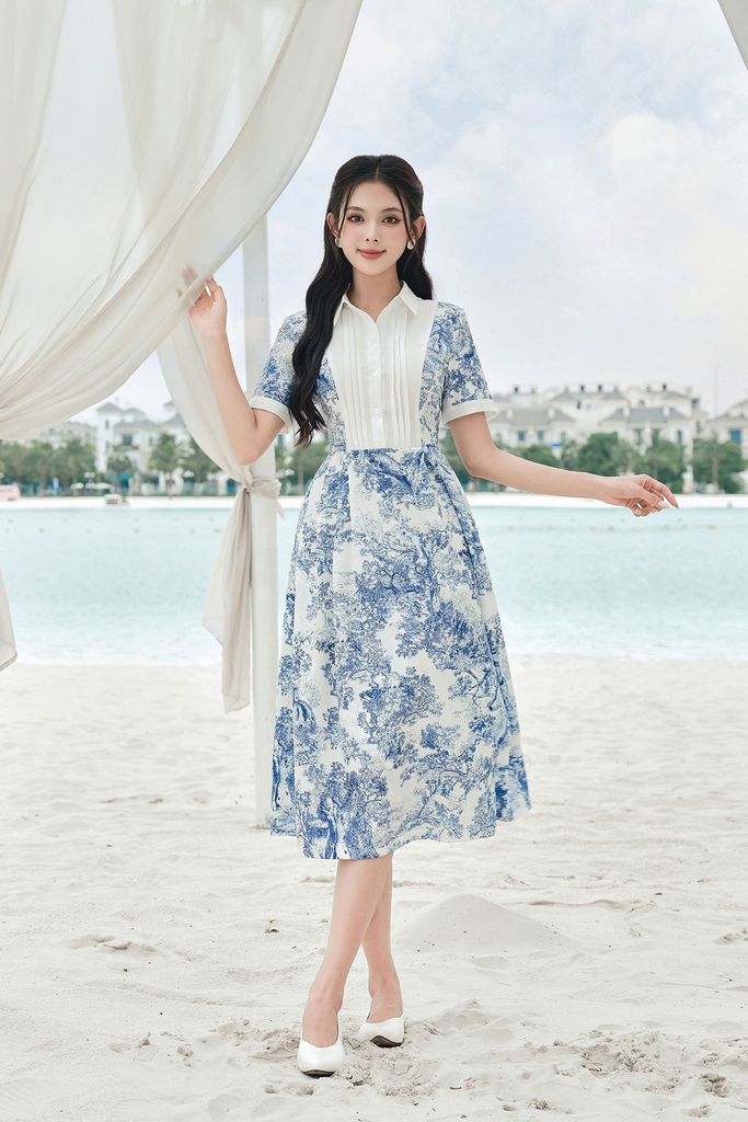 Đầm xòe cổ đức - O63L24H010