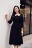 Đầm xòe peplum tay lỡ cổ hoa - O63L24Q003