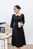 Đầm xòe peplum tay lỡ cổ hoa - O63L24Q003
