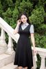 Đầm xòe; phối sơ mi cổ đức - O63L25H016