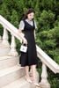 Đầm xòe; phối sơ mi cổ đức - O63L25H016