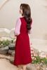 Đầm xòe phối sơ mi cổ đức - O63L25Q002
