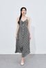 Đầm maxi hai dây đính cúc - O63M24H007